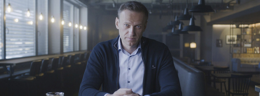 El líder opositor ruso encarcelado, Aleksei Navalny, en una escena de la película sobre él presentada en el Festival de Cine de Sundance. Foto Ap
