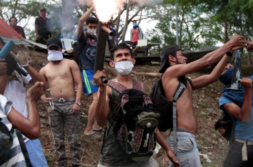Estudiantes de la Universidad Nacional Autónoma de Nicaragua protestaron en 2018 contra el gobierno de Daniel Ortega. Foto Afp/Archivo