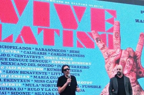 Conferencia de prensa de los organizadores del Vive Latino, Nacho Royo y Jordi Puig para presentar las actividades del 22 Festival Iberoamericano de Cultura. Foto Javier Hernández Chelico