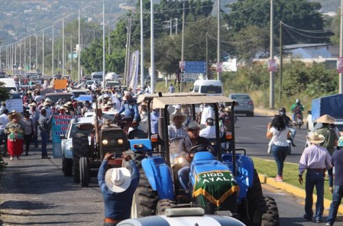 Protesta de campesinos contra el Proyecto Integral Morelos. Foto Rubicela Morelos / Archivo
