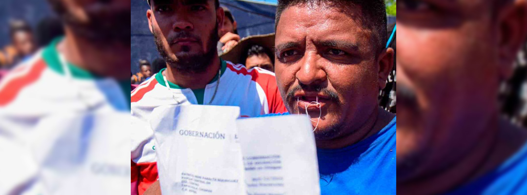 El INM otorgó visas humanitarias a los diez migrantes que el martes pasado, se suturaron los labios para exigir la documentación legal. Foto: Cuartoscuro
