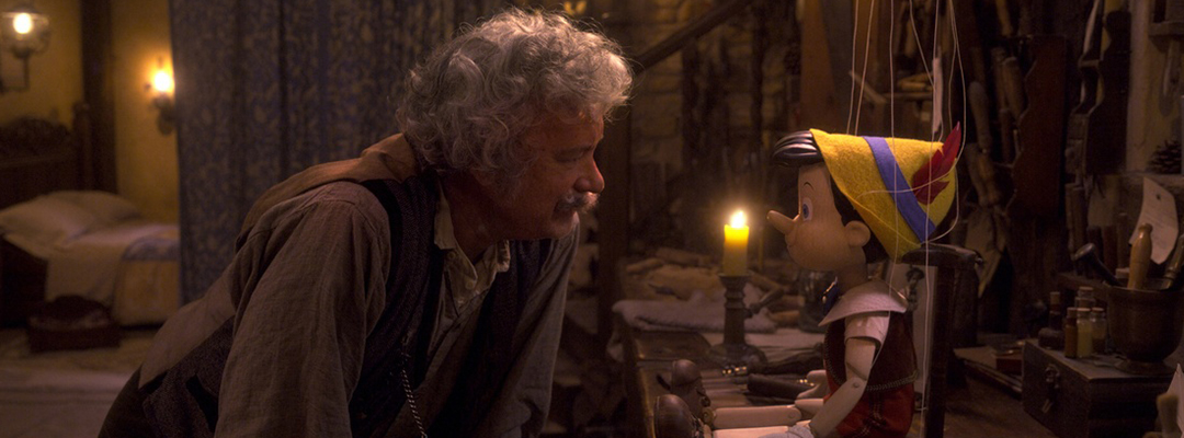El actor Tom Hanks caracterizado como ‘Geppetto’ para el remake de ‘Pinocho’ que realiza Disney. Foto Europa Press