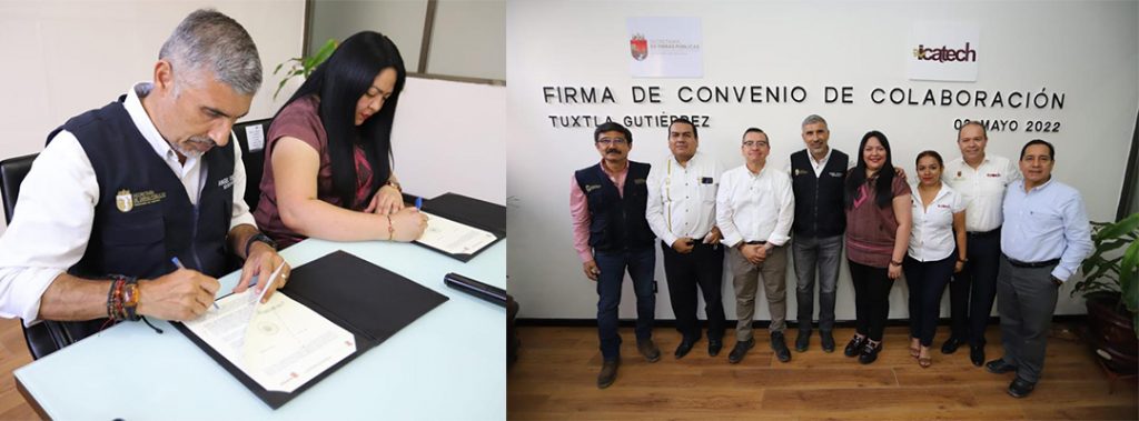 Firman convenio de colaboración SOP e Icatech para la construcción de