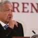 En la conferencia matutina desde Palacio Nacional, el presidente López Obrador dijo hoy que al asumir el cargo en 2018 las tasas de interés estaban en 8.5 por ciento. Foto José Antonio López