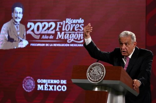 El presidente Andrés Manuel López Obrador durante la conferencia de prensa matutina de Palacio Nacional. Foto Roberto García Ortiz