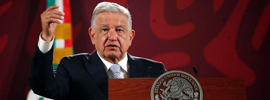 El presidente de México, Andrés Manuel López Obrador, durante su conferencia matutina en Palacio Nacional, en la Ciudad de México, el 24 de agosto de 2022. Foto Cristina Rodríguez