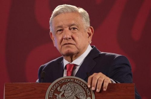 El presidente de México, Andrés Manuel López Obrador, durante su conferencia matutina en Palacio Nacional, en la Ciudad de México, el 5 de septiembre de 2022. Foto Pablo Ramos