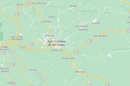 El cadáver de la mujer presentaba impactos de bala, según lo reportado por la Fiscalía General del Estado de Chiapas. Foto Tomada de Google Maps
