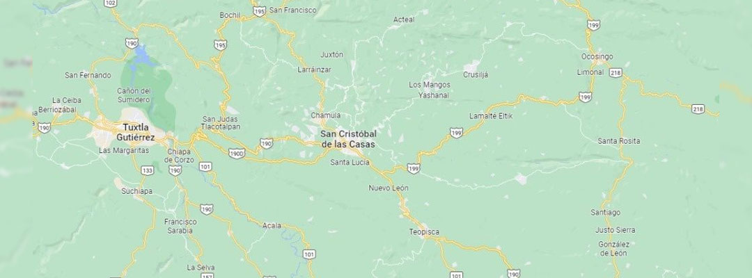 El cadáver de la mujer presentaba impactos de bala, según lo reportado por la Fiscalía General del Estado de Chiapas. Foto Tomada de Google Maps