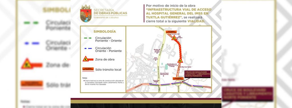 Anuncia SOP Cierre Vial De Carretera A San Fernando Por Inicio De Obra