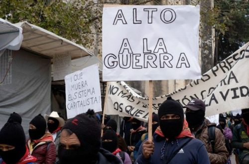 Autoridades del EZLN reportaron que integrantes de la Orcao dispararon contra la comunidad autónoma de Moisés y Gandhi. Foto Cuartoscuro / Archivo