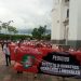 Pie de Foto.- Marcha de trabajadores del PJF en Tuxtla Gutiérrez. Foto/ La Jornada.