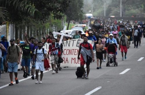 Pie de Foto.- La caravana migrante saldrá de Tapachula, Chiapas, el domingo 24 de diciembre. Foto Edgar H. Clemente / Archivo