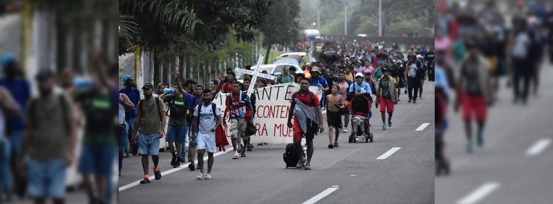 Pie de Foto.- La caravana migrante saldrá de Tapachula, Chiapas, el domingo 24 de diciembre. Foto Edgar H. Clemente / Archivo