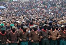 Pie de Foto.- El Ejército Zapatista de Liberación Nacional (EZLN) en imagen de archivo. Foto José Carlo González