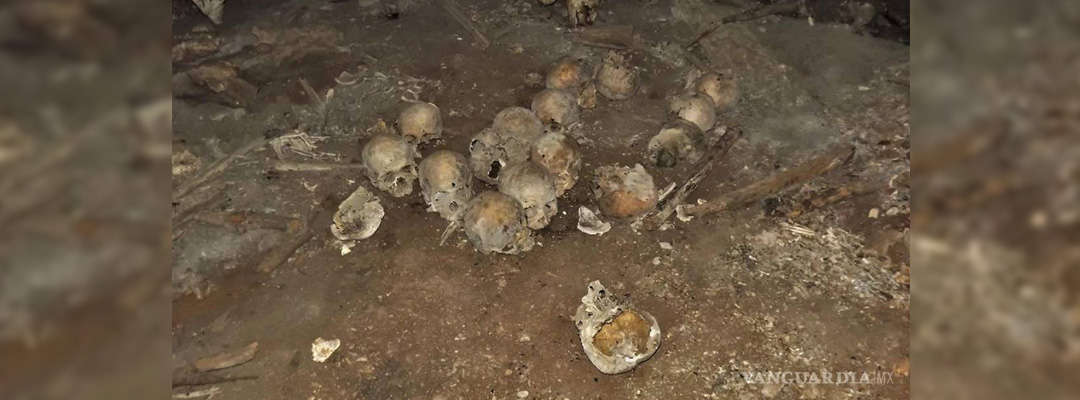 Los especialistas creen que las víctimas en la cueva probablemente fueron decapitadas ritualmente y que los cráneos se exhibieron en una especie de estante para trofeos. (Foto/Vanguardia mx)