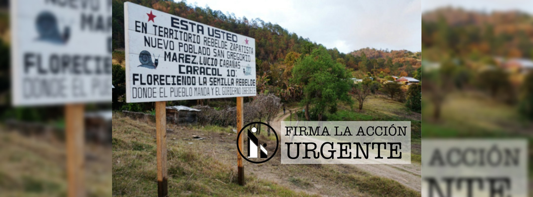 El Centro de Derechos Humanos Fray Bartolomé de Las Casas afirmó que “continúan las acciones de violencia en contra de la comunidad zapatista de Nuevo San Gregorio”. Foto tomada de Twitter @CdhFrayba