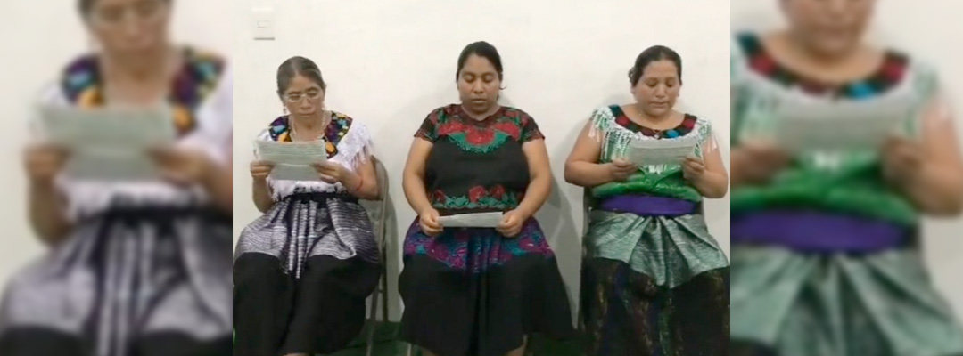 Las mujeres, integrantes del Consejo Municipal de Pantelhó, destacaron que los Machetes ingresaron a sus viviendas fuertemente armados y las amenazaron de muerte. Foto: Especial
