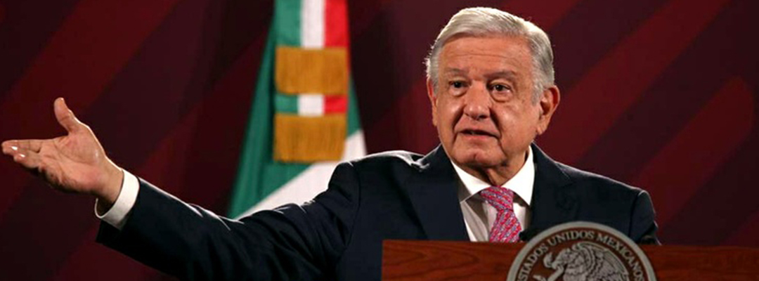 El presidente de México, Andrés Manuel López Obrador, durante su conferencia matutina en Palacio Nacional, en la Ciudad de México, el 29 de mayo de 2023. Foto María Luisa Severiano