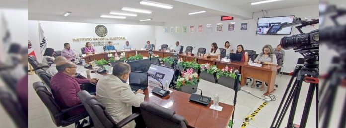 Pie de Foto.- Sesión del consejo electoral en Chiapas en imagen de archivo tomada de su perfil de X.