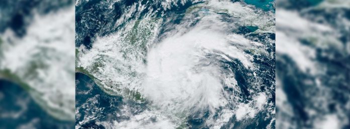 Pie de Foto.- Vista satelital de la tormenta tropical 