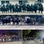 Pie de Foto.-Policías que participaron en los operativos que se realizan desde el jueves pasado. Foto FGE Chiapas