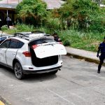 Pie de Foto.- Aspectos de la zona donde fue atacado el presunto traficante de personas en Tapachula, Chiapas. Foto Édgar H. Clemente