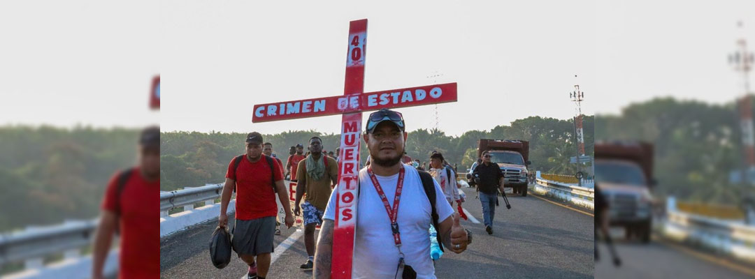Integrantes del viacrucis migrante descansaron por segundo día en Villa Comaltitlán, Chiapas. Foto Cuartoscuro / Archivo