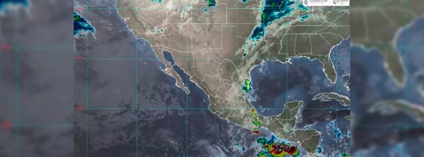 Pie de Foto.- Imagen difundida por la Conagua sobre la previsión del clima para este jueves en el territorio nacional.