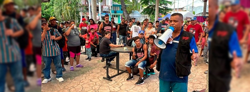Pie de Foto.- El activista Irineo Mújica, de Pueblo Sin Fronteras, informó que una caravana migrante se unirá a los viajeros indocumentados que esperan en Huixtla, Chiapas. Foto Édgar H. Clemente
