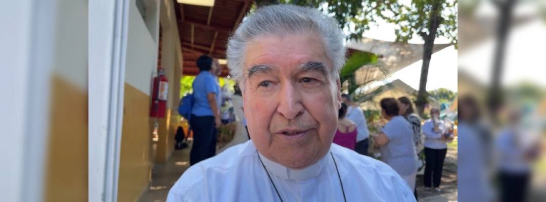 Pie de Foto.- El cardenal monseñor Felipe Arizmendi Esquivel aseguró que los problemas de violencia e inseguridad que enfrenta Chiapas se deben a que se permitió que los grupos delictivos crezcan en distintas regiones de la entidad, 1 de febrero de 2024. Foto Édgar H. Clemente.