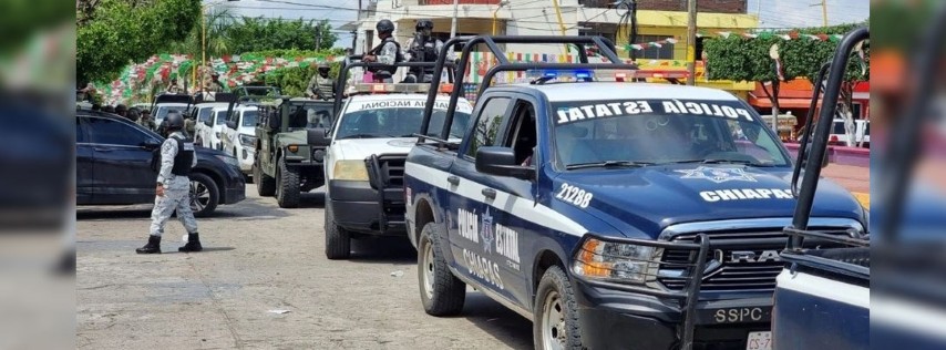 Pie de Foto.- Operativo de seguridad en Chiapas. Foto cortesía SSyPC Chiapas