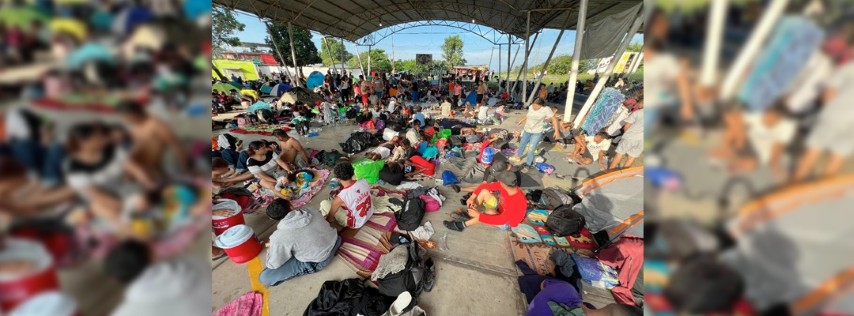 Pie de Foto.- Los migrantes quieren salir de la frontera sur por falta de empleo para esperar los trámites de regularización o citas de asilo a través de la aplicación de CBP One. Foto Édgar H. Clemente