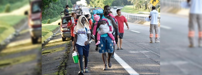 Pie de Foto.- La caravana migrante pretenden avanzar como primer punto a la CDMX para conseguir trabajo y obtener ingresos antes de seguir a la frontera con Estados Unidos. Foto Édgar H. Clement