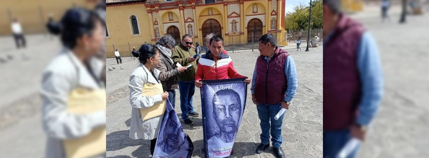 Pie de Foto.- El indígena tsotsil Nicolás Gómez López fue liberado después de permanecer “encarcelado injustamente por 16 años”, acusado de los delitos de homicidio calificado y lesiones, junto con cuatro hermanos que continúan presos, pues fueron sentenciados a 31 años de cárcel. Foto Elio Henríque