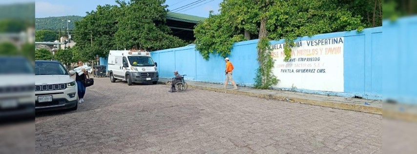 Pie de Foto.- Elementos de Protección Civil estatal realizan recorridos en Tuxtla Gutiérrez
