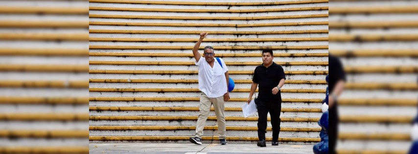 Pie de Foto.- García Villagrán fue detenido el pasado martes cinco de agosto, en la víspera de la salida de una Caravana migrante autodenominada “Éxodo de la Justicia” la cual había promovido y pretendía acompañar. Foto Edgar H. Clemente