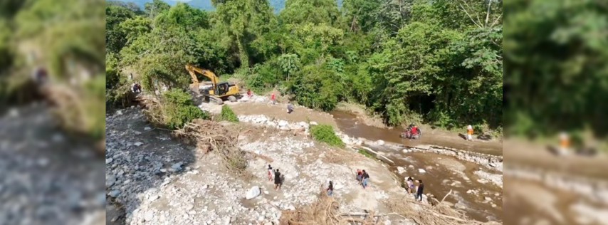 Pie de Foto.- Protección Civil de Chiapas mantiene en alerta amarilla para 16 municipios de la región Soconusco por lluvias de hasta 150 mm debido a la interacción de zonas de tormentas. Foto 'La Jornada'