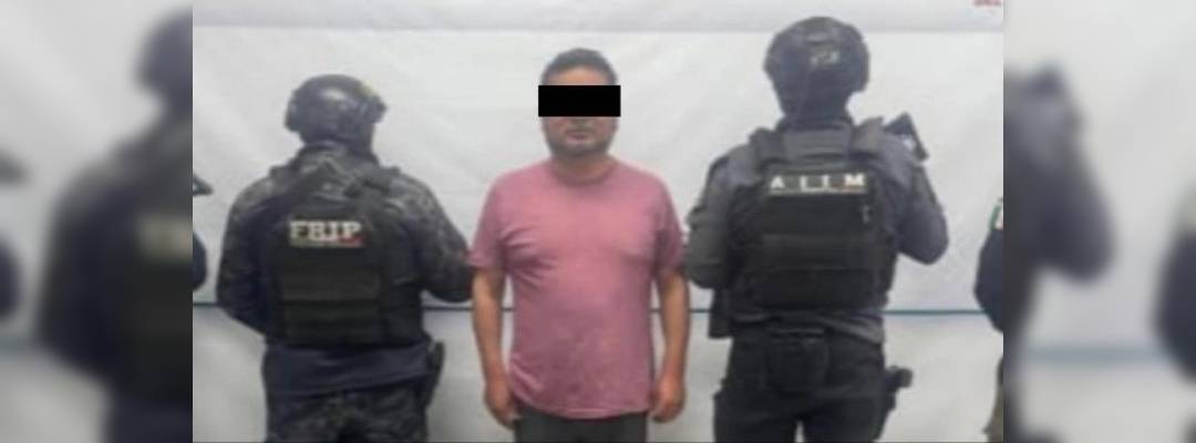 Pie de Foto.-El ex edil en el período de 2012 a 2015 fue aprehendido con apoyo de elementos de la Fuerza de Reacción Inmediata Pakal y agentes de la Guardia Estatal. Foto: FGE de Chiapas