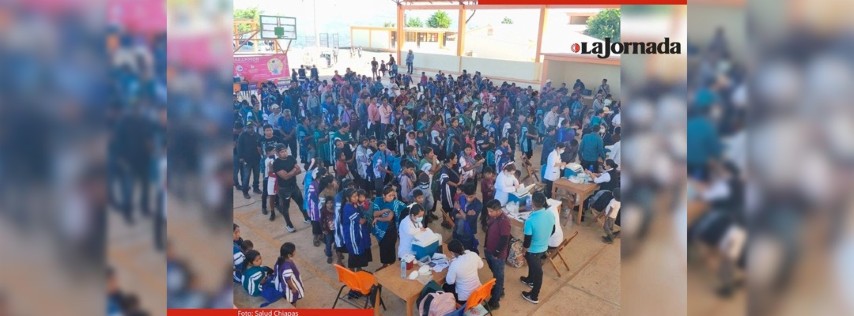 Pie de Foto.- En las primeras semanas de este año hay una disminución del 48% en el número de casos confirmados de sarampión respecto a las ultimas tres semanas del 2025, apuntó la Secretaría de Salud de Chiapas. Foto: Salud Chiapas