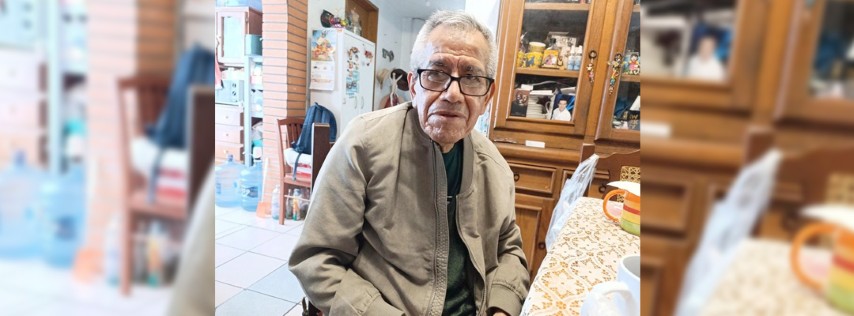 Pie de Foto.- Edmundo Rosas Matehuala trabajó hace más de medio siglo en una planta que fue cerrada hace varios años, por lo que el gobierno federal construye actualmente una nueva planta de cría y esterilización para combatir el gusano barrenador. Foto Elio Enriquez.