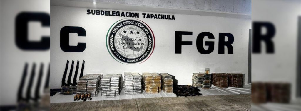 Pie de Foto.- En las acciones participaron agentes de la SSP, a través de la Fuerza de Reacción Inmediata Pakal (FRIP), la Guardia Estatal Preventiva, la Guardia Estatal Fronteriza, en coordinación con la Agencia de Investigación e Inteligencia Ministerial (AIIM) de la FGE, SSPC del gobierno de México, la AIC de la Fiscalía General de la República, Ejército Mexicano y de la Guardia Nacional. Foto: La Jornada