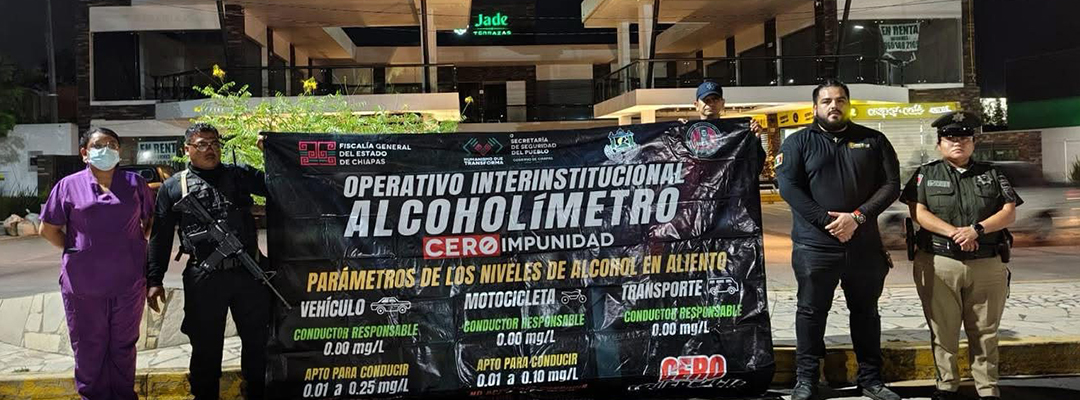 Del 25 al 31 de mayo, programa Alcoholímetro realiza 1,694 pruebas a conductores