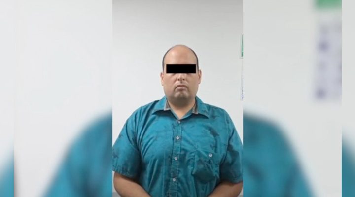 Pie de Foto.- El principal sospechoso del feminicidio fue detenido y permanece a disposición del Ministerio Público. Foto FGE Chiapas.