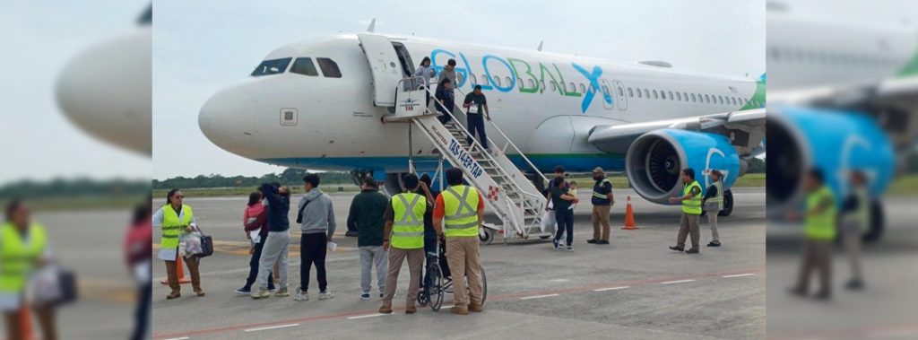 Pie de Foto.- Según cifras oficiales, en el primer cuatrimestre de este año las deportaciones aéreas desde Estados Unidos a la frontera sur de México se duplicaron respecto al último cuatrimestre del 2025. Foto Cortesía