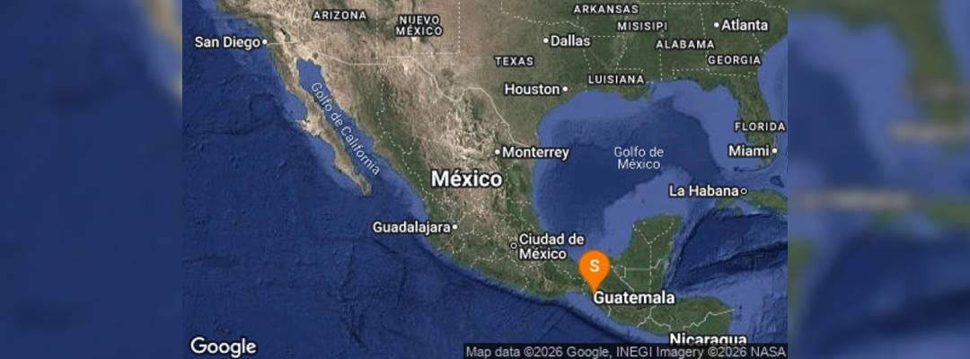 Pie de Foto.- La mañana de este lunes se registró un sismo de 4.9 en Chiapas. Imagen de @SSNMexico.