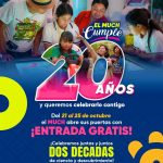 MUCH cumple 20 años y lo celebra con entrada gratuita del 21 al 25 de octubre